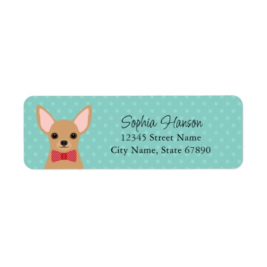 Chihuahua Return Address Labels (Voorkant)