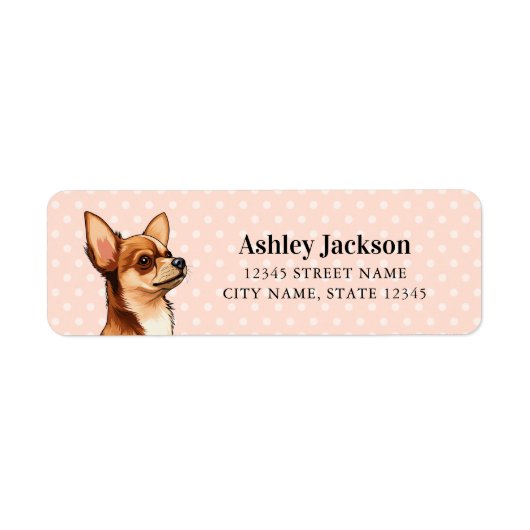 Chihuahua Return Address Labels (Voorkant)
