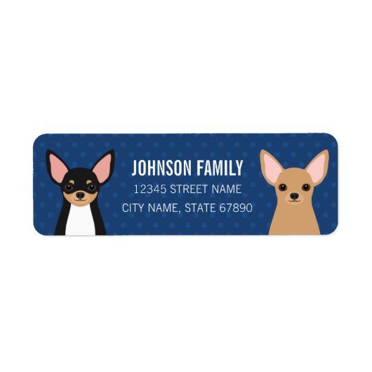 Chihuahua Return Address Labels (Voorkant)