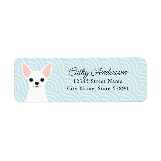Chihuahua Return Address Labels (Voorkant)