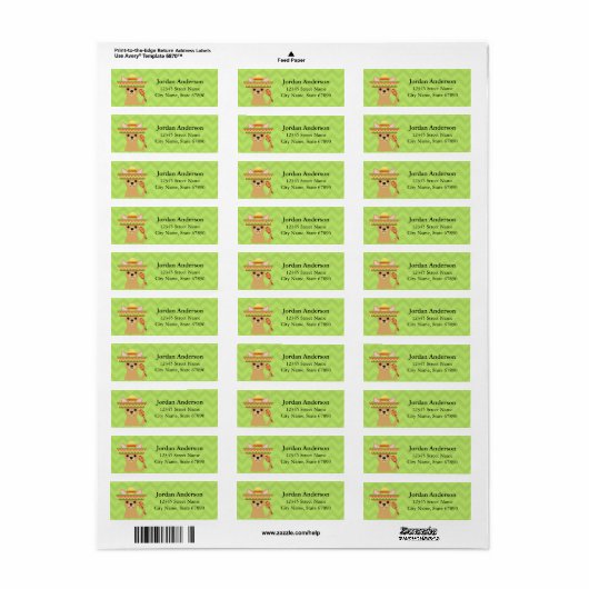 Chihuahua Return Address Labels (Full Sheet)