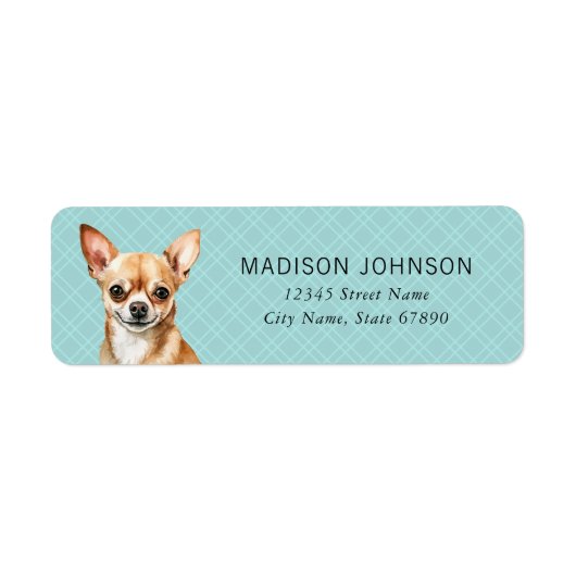 Chihuahua Return Address Labels (Voorkant)