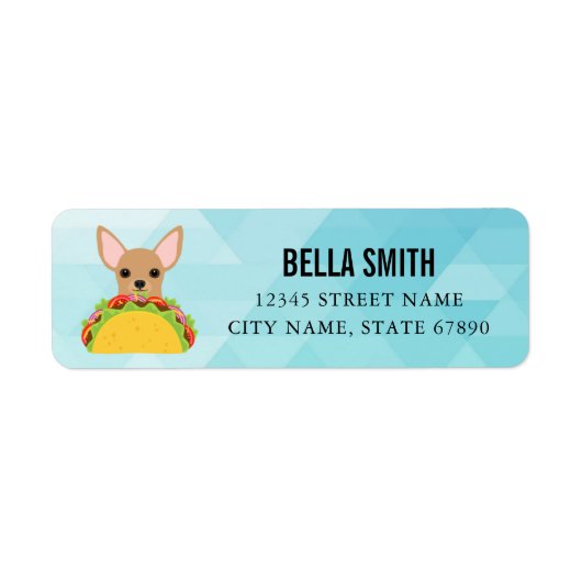Chihuahua Return Address Labels (Voorkant)