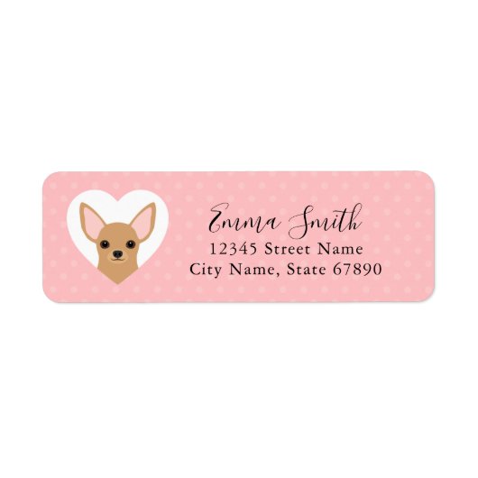 Chihuahua Return Address Labels (Voorkant)