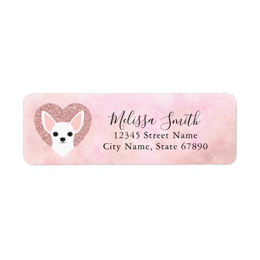 Chihuahua Return Address Labels (Voorkant)