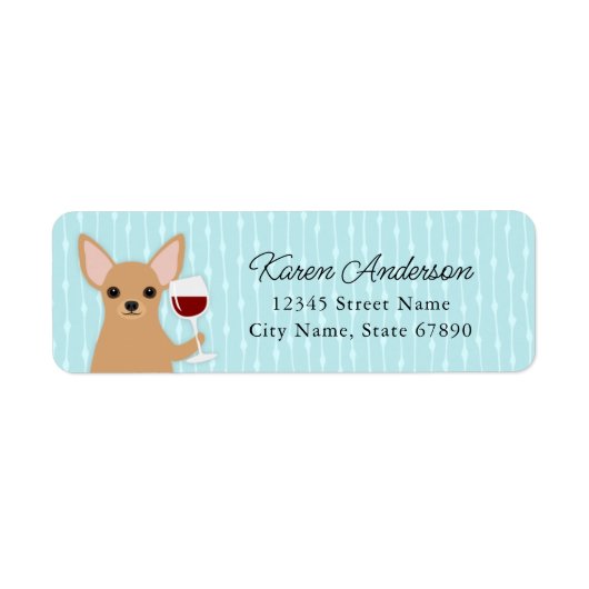 Chihuahua Return Address Labels (Voorkant)