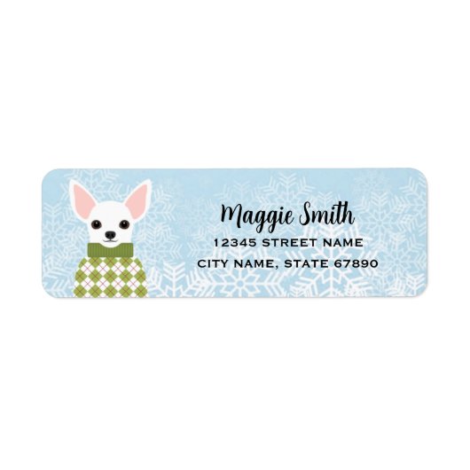 Chihuahua Return Address Labels (Voorkant)