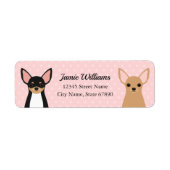 Chihuahua Return Address Labels (Voorkant)