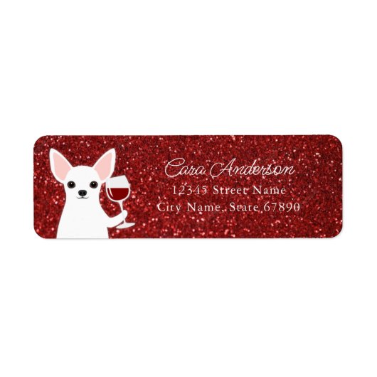 Chihuahua Return Address Labels (Voorkant)