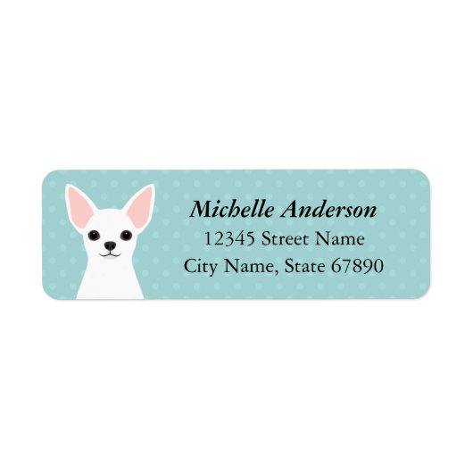 Chihuahua Return Address Labels (Voorkant)