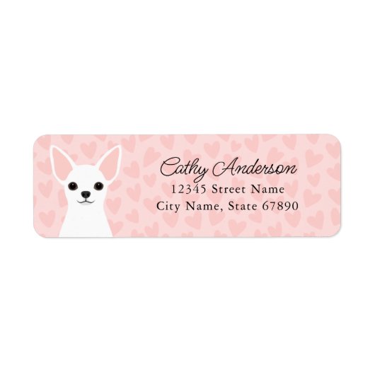 Chihuahua Return Address Labels (Voorkant)