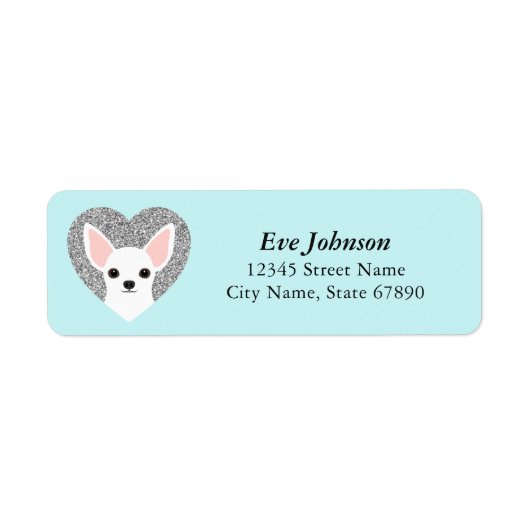 Chihuahua Return Address Labels (Voorkant)