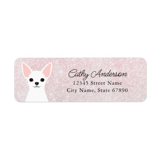 Chihuahua Return Address Labels (Voorkant)