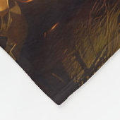 Chihuahua Rijden Motorfiets Halloween Eng Fleece Deken (Hoek)