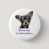 chihuahua ronde button 3,2 cm (Voorkant)