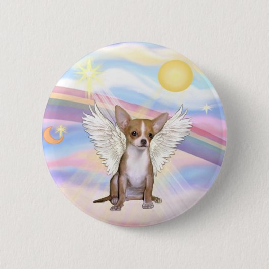 Chihuahua Ronde Button 5,7 Cm (Voorkant)