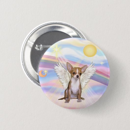 Chihuahua Ronde Button 5,7 Cm (Voorkant /achterkant)