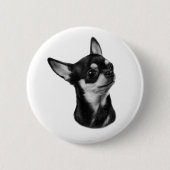 Chihuahua Ronde Button 5,7 Cm (Voorkant)