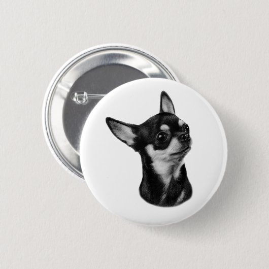 Chihuahua Ronde Button 5,7 Cm (Voorkant /achterkant)