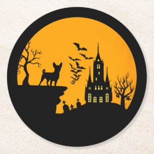 Chihuahua Ronde Kartonnen Onderzetter