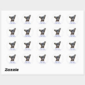 Chihuahua Ronde Sticker (Vel)