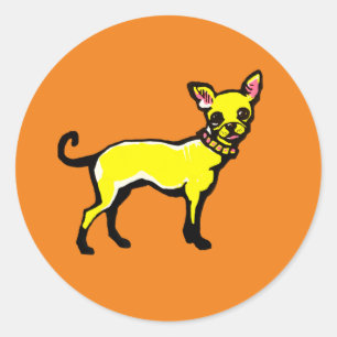 Chihuahua Ronde Sticker