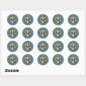 Chihuahua ronde Stickers (Vel)