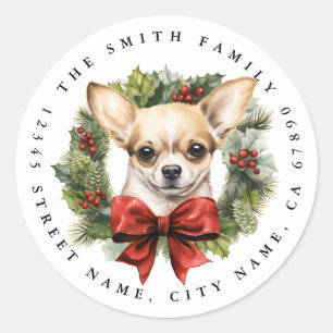 Chihuahua ronde Stickers