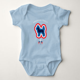 Chihuahua Rood Wit Blauw 4 juli Hond Romper