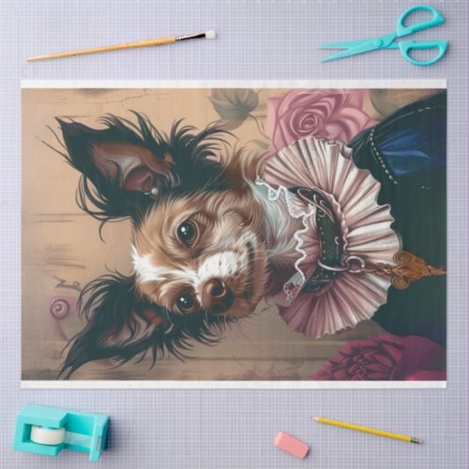 Chihuahua Royalty-vrije fotografie Decoupage Tissuepapier (Craft)