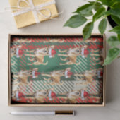 Chihuahua Santa Dog tijdens de kerstvakantie Tissuepapier (Geschenk)