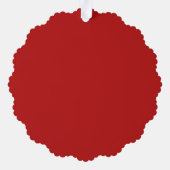 Chihuahua Santa Hat Kerstkrans Ornament Kaart (Achterkant)