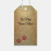 Chihuahua Santa Label Cadeaulabel (Achterkant)