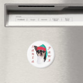 Chihuahua Santa Paws Magneet (Insitu (Vaatwasser))