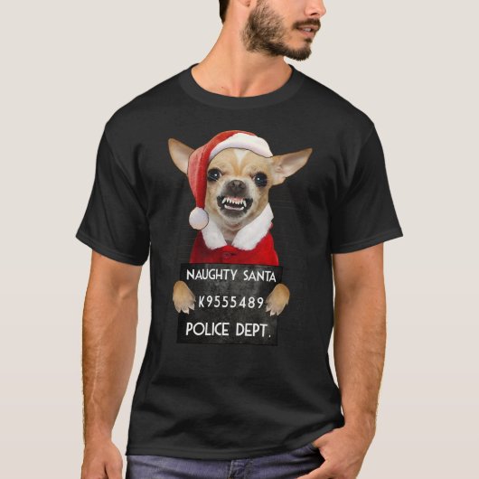 Chihuahua Santa Xmas T-shirt (Voorkant)