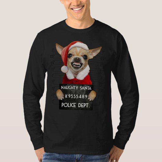 Chihuahua Santa Xmas T-shirt (Voorkant)