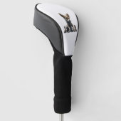 Chihuahua Schaak Speler Board Queen Golfheadcover (Schuin)