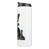 Chihuahua Schaak Speler Board Queen Thermosbeker (Geroteerd rechts)