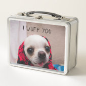 Chihuahua schattig ik wuf je liefde Valentijn (Voorkant)