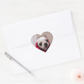 Chihuahua schattig Ik wuf je liefde Valentijn Hart Sticker (Envelop)