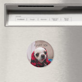 Chihuahua schattig Ik wuf je liefde Valentijn Magneet (Insitu (Vaatwasser))