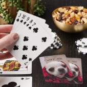 Chihuahua schattig ik wuf je liefde Valentijn Pokerkaarten (Insitu)