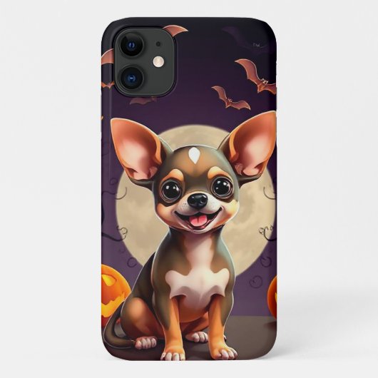 Chihuahua Schattig Spookachtig Hondje Magie 🎃🐶 H Case-Mate iPhone Case (Achterkant)