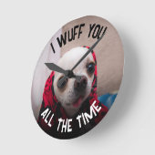 Chihuahua schattig wuff je houdt van Valentijn aan Ronde Klok (Hoek)