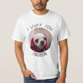 Chihuahua schattig wuif je van Valentijnse  Aanpas T-shirt (Voorkant)