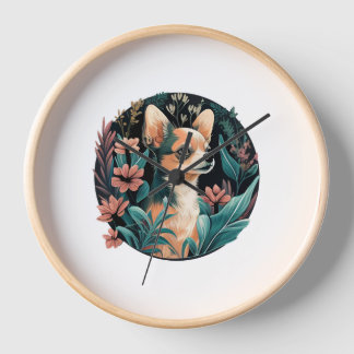 Chihuahua Schattige Dog Mooie Bloemen Meisje