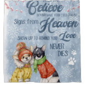 Chihuahua - Schattige Puppy kerstcadeau, Douchegordijn (Voorkant)