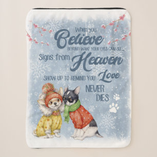 Chihuahua - Schattige Puppy kerstcadeau, Sherpa Deken