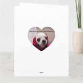 Chihuahua schattige wuif, je houdt van foto van he kaart (Achterkant)