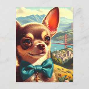 Chihuahua schilderij Briefkaart